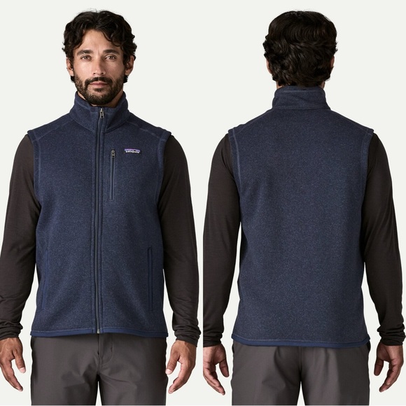 Patagonia Men’s Better Sweater Fleece Vest Full Zip Outdoor in True Navy XXL